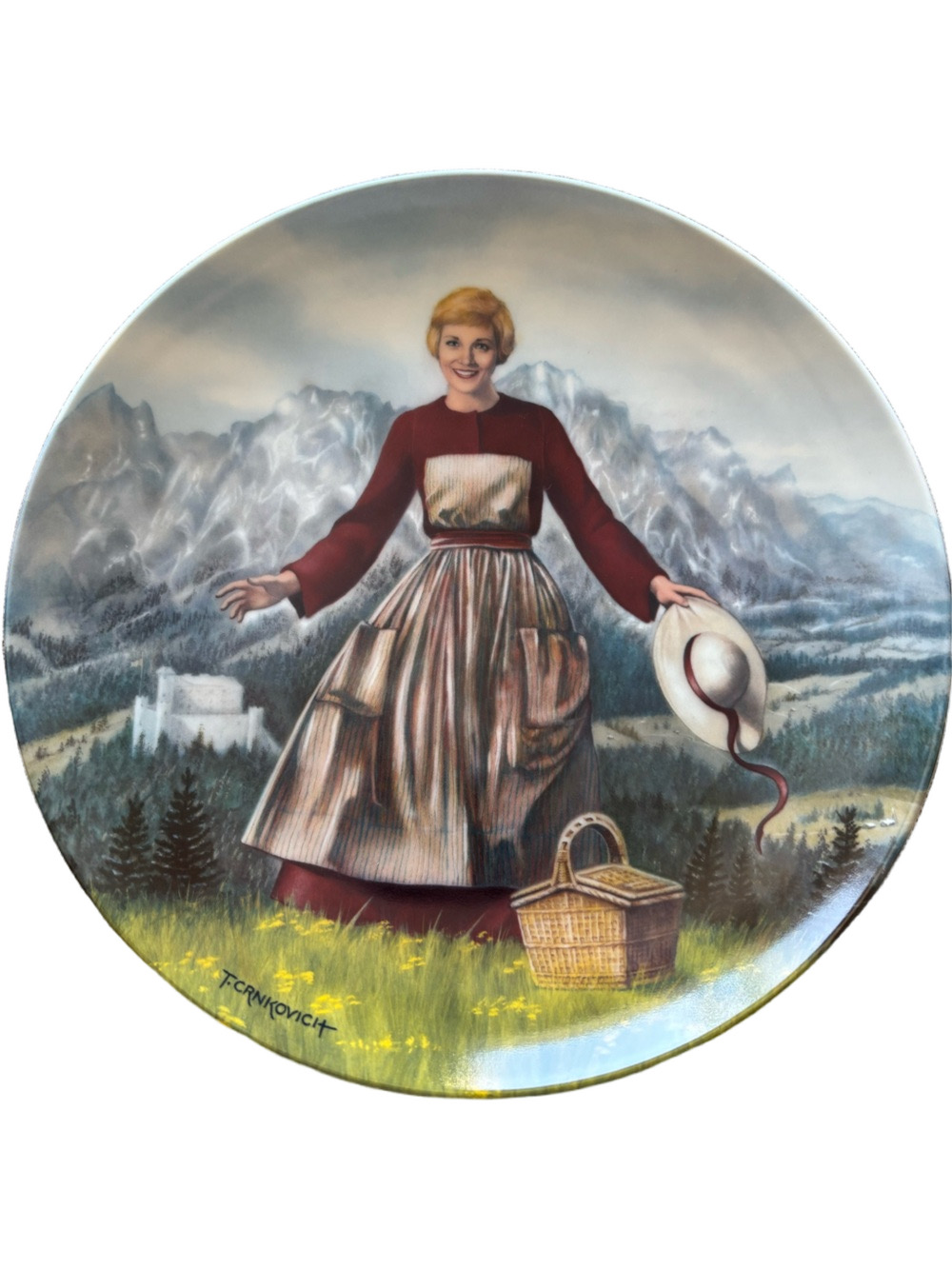 Edwin M. Knowles 1986 ‘The Sound of Music’ 8” Diameter Collectors Plate #3607G